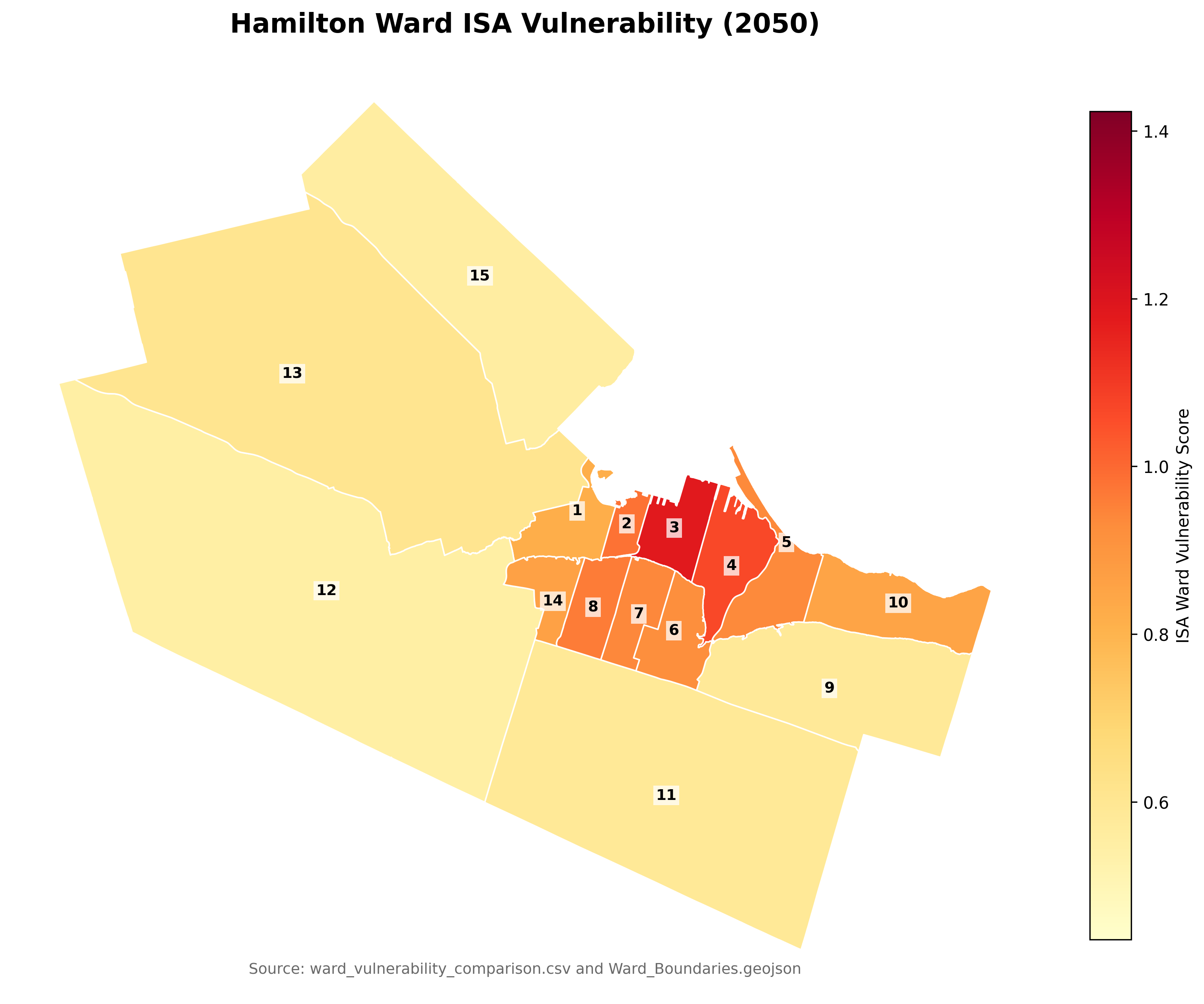 Hamilton Ward ISA Vulnerability 2050