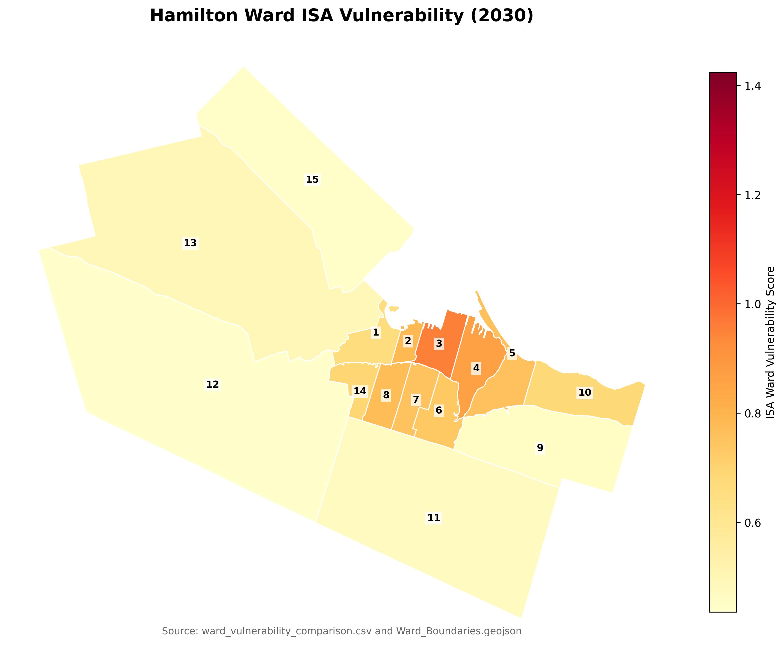 Hamilton Ward ISA Vulnerability 2030